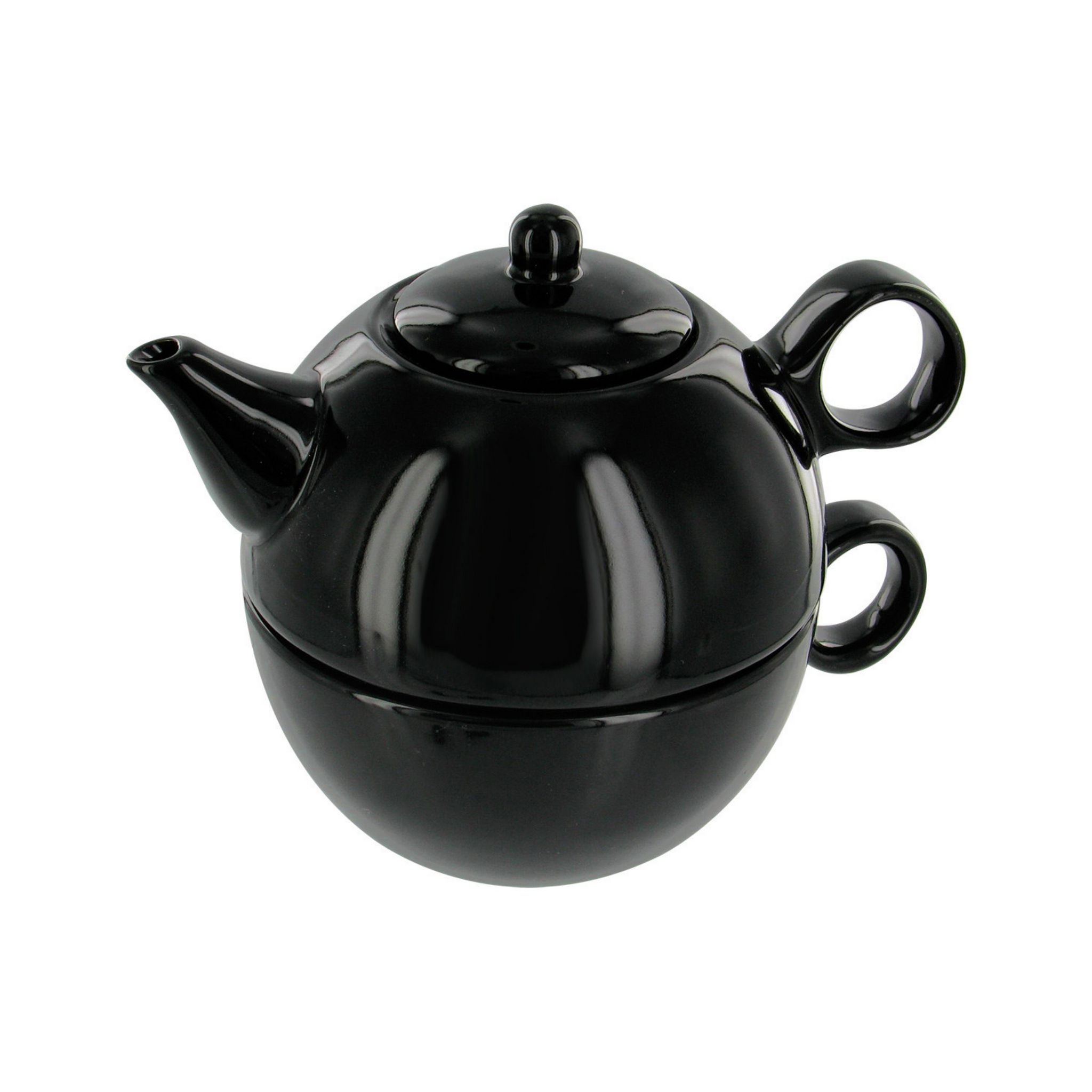 Stövchen/Ceramic Teapot Warmer - Black - Screen Tea, Inc.
