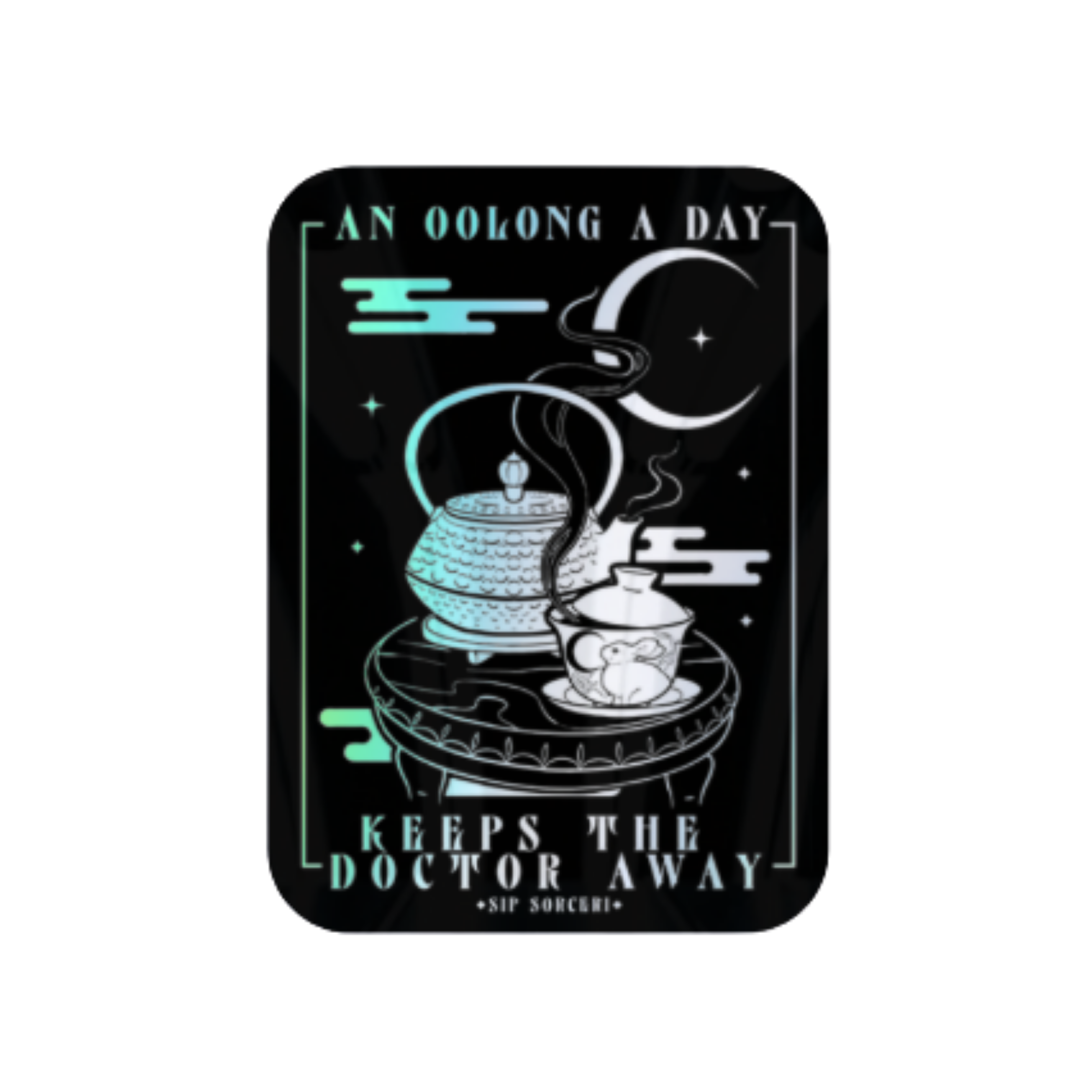 An Oolong A Day Sticker