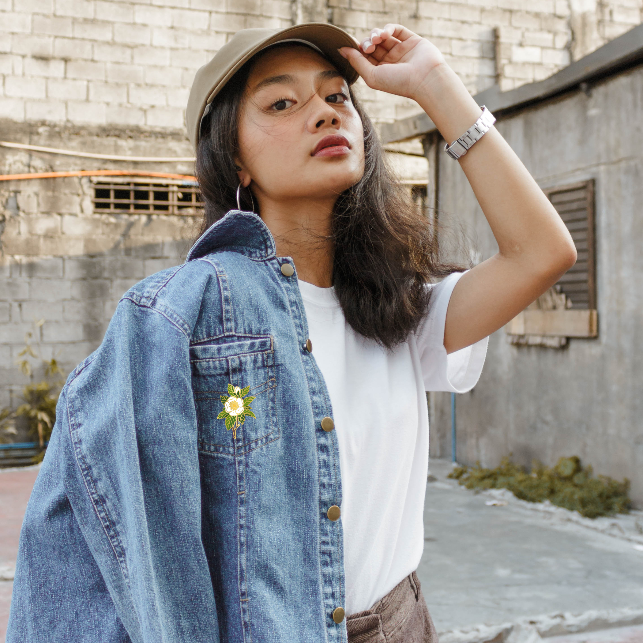 Camellia Coven Enamel Pin