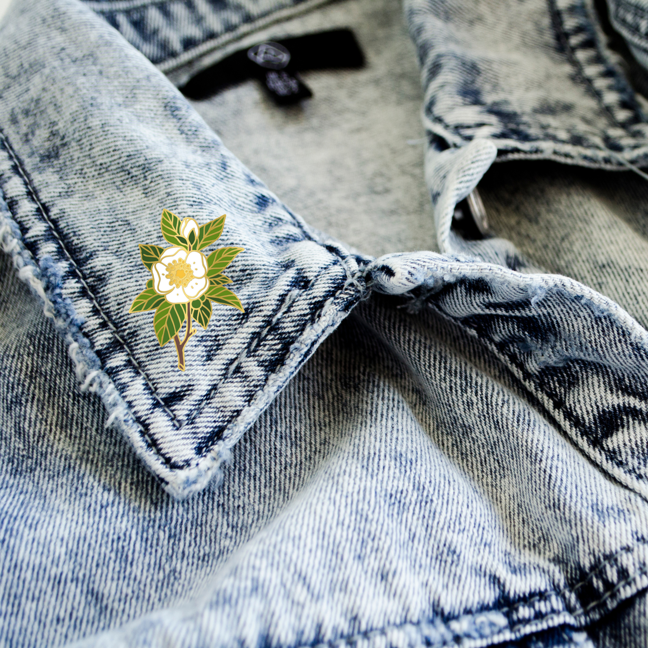 Camellia Coven Enamel Pin